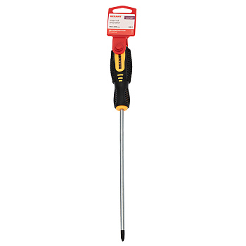 Отвертка крестовая PH 2х200мм двухкомпонентная рукоятка REXANT  – купить  ручной и электроинструмент оптом и в розницу  Отвертка крестовая PH 2х200мм двухкомпонентная рукоятка REXANT во Владивостоке