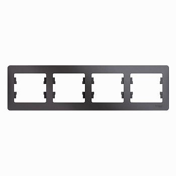 Рамка четырехместная Glossa SE графит во Владивостоке