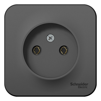 Розетка одинарная BLANCA SE с изоляционной пластиной накладная антрацит во Владивостоке