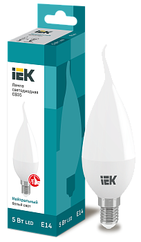 Лампа светодиодная LED-СВЕЧА НА ВЕТРУ ECO CB35 5Вт 230В 4000К E14 IEK  – купить лампы всех видов оптом и в розницу  Лампа светодиодная LED-СВЕЧА НА ВЕТРУ ECO CB35 5Вт 230В 4000К E14 IEK во Владивостоке