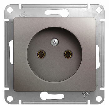 Розетка одинарная Glossa SE платина во Владивостоке