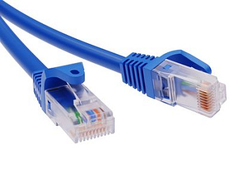 Патч-корд неэкр. CAT5E U/UTP 4х2, LSZH, синий, 1.0м ДКС в #REGION_NAME_DECLINE_PP#