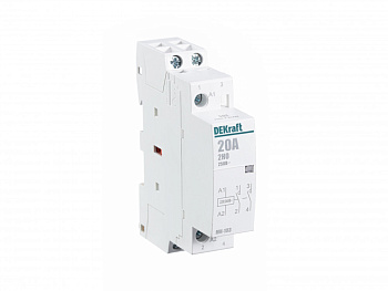 Модульный контактор МК-103 2НО 20А 230В DEKraft  – купить силовое и модульное оптом и в розницу  Модульный контактор МК-103 2НО 20А 230В DEKraft во Владивостоке
