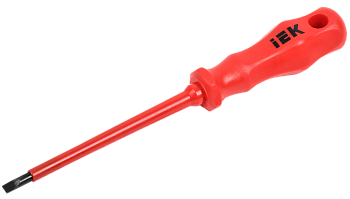 Отвертка шлицевая Profi 5.5х125мм 1000В IEK  – купить  ручной и электроинструмент оптом и в розницу  Отвертка шлицевая Profi 5.5х125мм 1000В IEK во Владивостоке