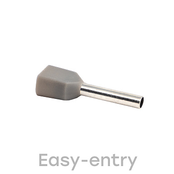 Наконечник штыревой втулочный НШвИ(2) 0,75-10 (50шт.) EKF  – купить распределительные коробки, крепеж, изоляцию оптом и в розницу  Наконечник штыревой втулочный НШвИ(2) 0,75-10 (50шт.) EKF во Владивостоке