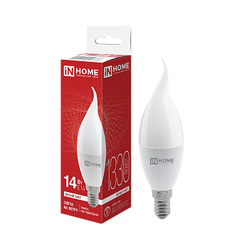 Лампа светодиодная LED-СВЕЧА НА ВЕТРУ-VC 14Вт 230В E14 4000K 1330Лм IN HOME во Владивостоке