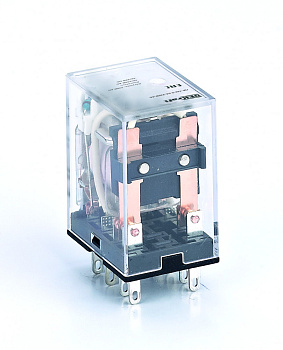 Промежуточное реле 2 контакта с LED индикацией 5А 230В AC ПР-102 DEKraft во Владивостоке