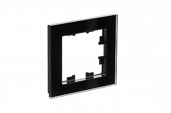 Рамка одинарная AtlasDesign Nature SE стекло черная во Владивостоке