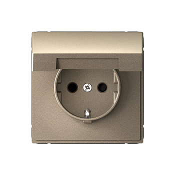 ARTGALLERY РОЗЕТКА с заземл. со шторк. с крышкой, 16А, IP20, механизм, ШАМПАНЬ во Владивостоке