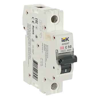 Автоматический выключатель M06N 1P 50А 6кА х-ка С ARMAT IEK во Владивостоке