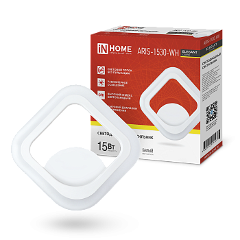 Светильник светодиодный ELEGANT ARIS-1530-WH 15Вт 230В 3000К 1200Лм белый IN HOME во Владивостоке