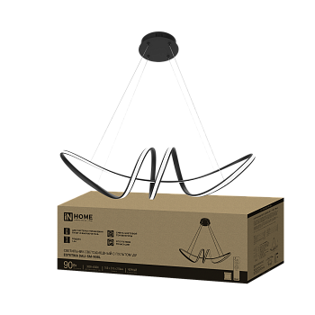 Светильник светодиодный ESTETIKA DALI-SM-90BL 90Вт 230В 3000-6500K 760х210x210мм 1.2м трос ДУ черный IN HOME  – купить кабель и провод оптом и в розницу  Светильник светодиодный ESTETIKA DALI-SM-90BL 90Вт 230В 3000-6500K 760х210x210мм 1.2м трос ДУ черный IN HOME в Владивостоке