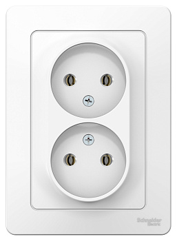 Розетка двойная BLANCA SE белая во Владивостоке