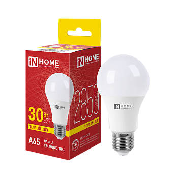 Лампа светодиодная LED-A65-VC 30Вт 230В Е27 3000К 2850Лм IN HOME во Владивостоке
