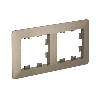 Рамка двойная AtlasDesign AIR SE шампань/дымчатая черная во Владивостоке