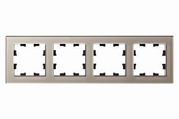 Рамка четырехместная AtlasDesign Nature SE стекло шампань во Владивостоке