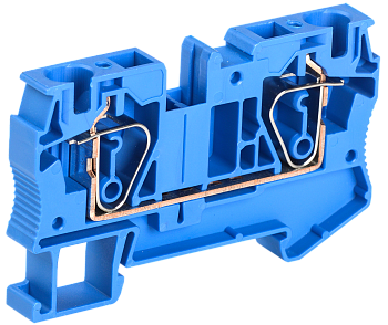 Клемма пружинная КПИ 2в-6 57А синий IEK  – купить распределительные коробки, крепеж, изоляцию оптом и в розницу  Клемма пружинная КПИ 2в-6 57А синий IEK во Владивостоке