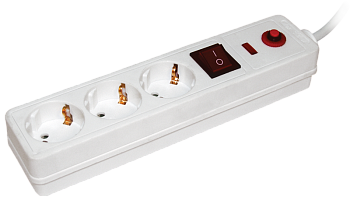 Сетевой фильтр СФ-03К с выключателем 3 места 2P+PE/1,5метра 3х1мм2 IEK  – купить розетки, рамки, выключатели оптом и в розницу  Сетевой фильтр СФ-03К с выключателем 3 места 2P+PE/1,5метра 3х1мм2 IEK во Владивостоке