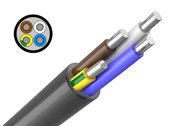 Кабель АВВГ 4х2,5 ГОСТ во Владивостоке