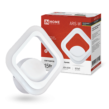 Светильник светодиодный ELEGANT ARIS-W 15Вт 230В 3000-6500К 1200Лм STEP COLOR белый IN HOME  – купить кабель и провод оптом и в розницу  Светильник светодиодный ELEGANT ARIS-W 15Вт 230В 3000-6500К 1200Лм STEP COLOR белый IN HOME во Владивостоке