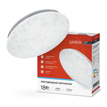 Светильник светодиодный серии DECO БАМБУК 18Вт 230В 6500К 1620Лм 260х55мм IN HOME во Владивостоке