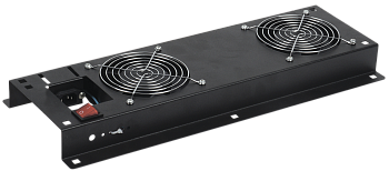 ITK Вентиляторная панель с выключателем 2 модуля черная во Владивостоке