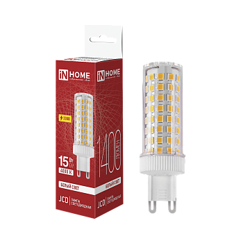 Лампа светодиодная LED-JCD 15Вт 230В G9 4000К 1400Лм IN HOME во Владивостоке