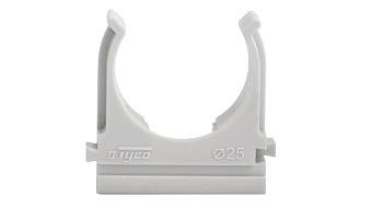 Крепеж-клипса для труб для прямого монтажа серая 20 мм Рувинил во Владивостоке