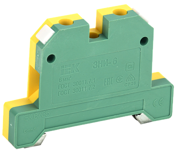 Зажим наборный IEK ЗНИ-6PEN 6мм2 (JXB-земля)  – купить распределительные коробки, крепеж, изоляцию оптом и в розницу  Зажим наборный IEK ЗНИ-6PEN 6мм2 (JXB-земля) во Владивостоке