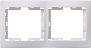 Рамка двойная КВАРТА IEK белая во Владивостоке
