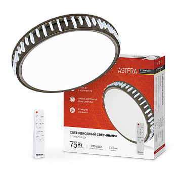 Светильник светодиодный COMFORT ASTERA 75Вт 230В 3000-6500K 6000Лм 500x90мм с пультом ДУ IN HOME во Владивостоке