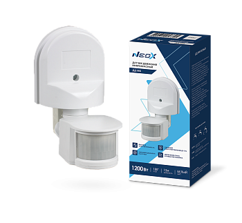Датчик движения инфракрасный ДД 08Б 1200Вт 180 гр.12м IP44 белый NEOX во Владивостоке