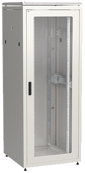 ITK LINEA N 42U 800х800мм стеклянная передняя дверь задняя металлическая серый во Владивостоке