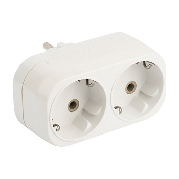 Разветвитель EKF PROxima 2 гнезда с заземлением плоский 16А 250B во Владивостоке