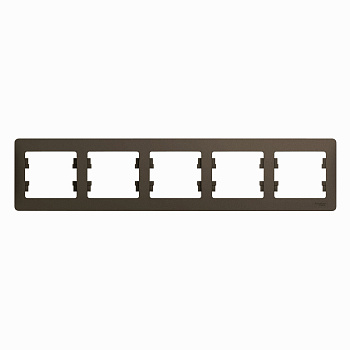 Рамка пятиместная Glossa SE шоколад во Владивостоке