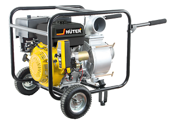 Мотопомпа MPD-100 Huter (для грязной воды, электронный стартер, колеса) во Владивостоке