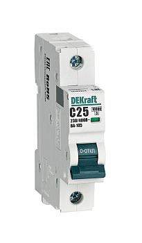 Автоматический выключатель DEKraft ВА-105 1P 25A 10кА х-ка C во Владивостоке