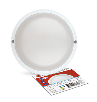 Светильник светодиодный герметичный СПП ОAД-2565-КРУГ 25Вт 6500К 2250Лм с оптико-акустическим датчиком IP65 175мм IN HOME во Владивостоке