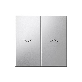 ARTGALLERY 2-клавишный ВЫКЛЮЧАТЕЛЬ ДЛЯ ЖАЛЮЗИ, 2х сх.4, 10А, механизм, АЛЮМИНИЙ во Владивостоке