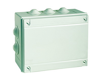 Коробка ответвительная с 2 кабельными вводами д.40мм, IP55, 240х190х90мм DKC  – купить распределительные коробки, крепеж, изоляцию оптом и в розницу  Коробка ответвительная с 2 кабельными вводами д.40мм, IP55, 240х190х90мм DKC во Владивостоке