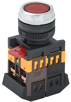 Кнопка ABLFS-22 красный d22мм неон 240В 1з+1р IEK во Владивостоке