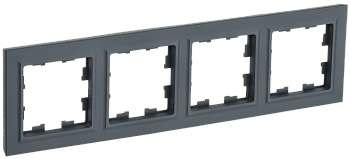 Рамка четырехместная BRITE IEK графит во Владивостоке