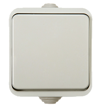 Выключатель одноклавишный AQUA белый полугерметичный 3100 IN HOME во Владивостоке