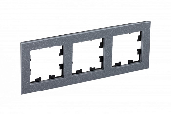 Рамка тройная AtlasDesign Nature SE мрамор айс грей во Владивостоке