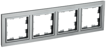 Рамка четырехместная BRITE IEK сталь во Владивостоке