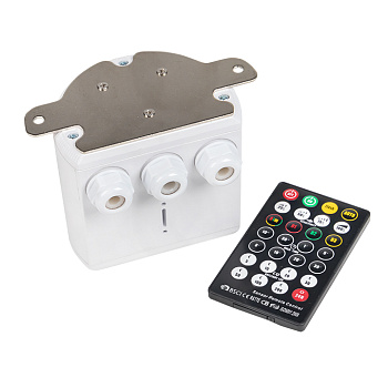 Микроволновый датчик движения белый для высоких потолков 2000Вт 360гр. 30м IP65 MW-707 EKF во Владивостоке