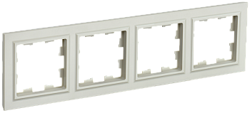 Рамка четырехместная BRITE IEK бежевая во Владивостоке