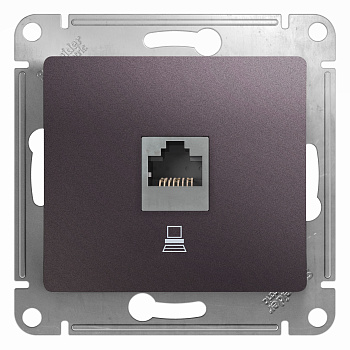 Розетка компьютерная Glossa SE сиреневый туман во Владивостоке