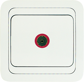 Розетка телевизионная МИМОЗА MAKEL белая во Владивостоке