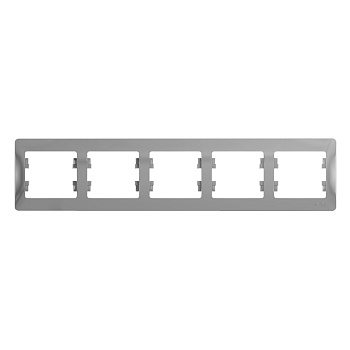 Рамка пятиместная Glossa SE алюминий во Владивостоке